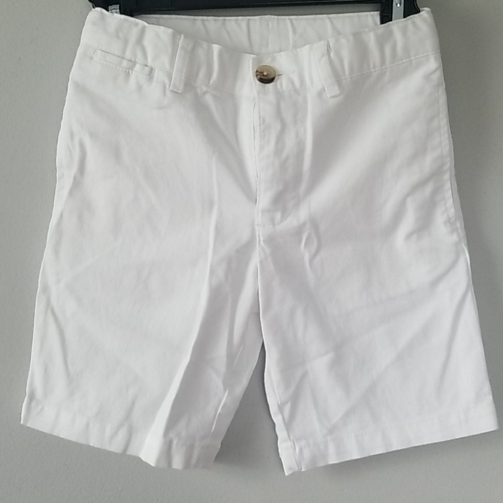 Boys White Polo Shorts - Size 5